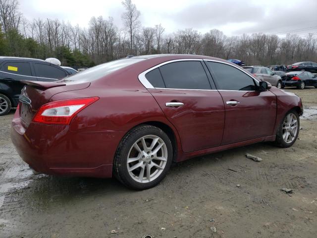 1N4AA5AP8AC816793 - 2010 NISSAN MAXIMA S BURGUNDY photo 3