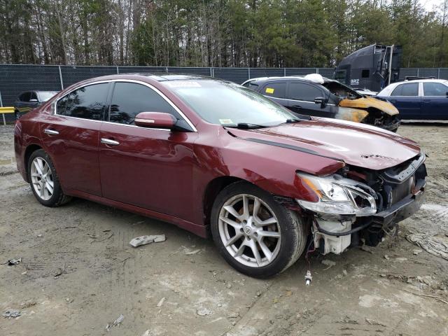 1N4AA5AP8AC816793 - 2010 NISSAN MAXIMA S BURGUNDY photo 4