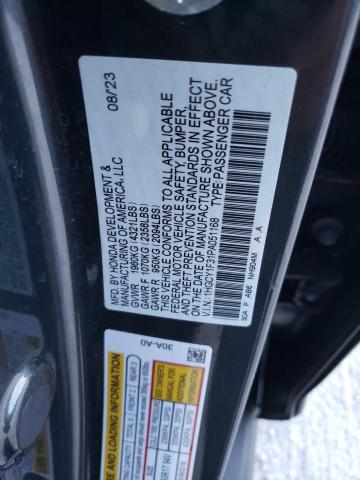 1HGCY1F31PA051168 - 2023 HONDA ACCORD EX GRAY photo 12