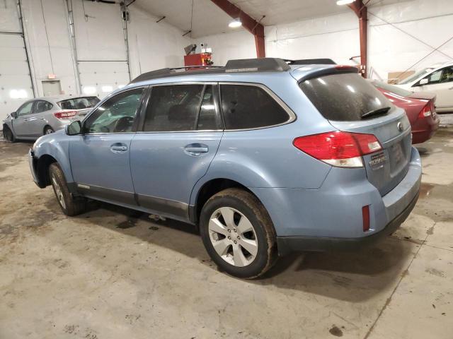 4S4BRBCC3B3360733 - 2011 SUBARU OUTBACK 2.5I PREMIUM BLUE photo 2