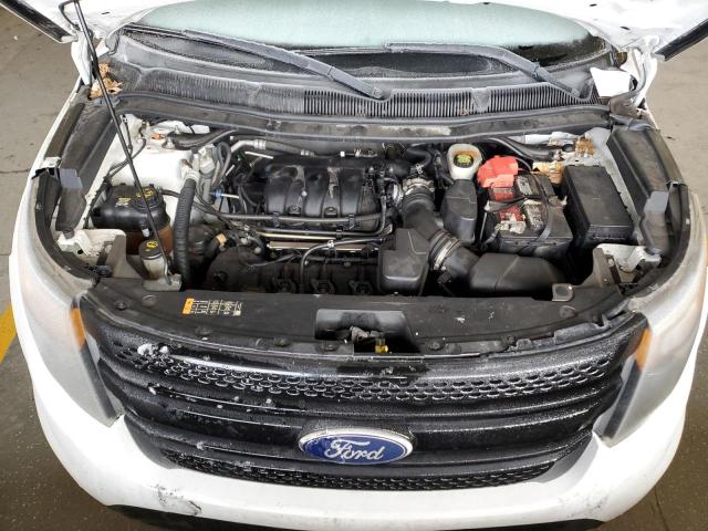 1FM5K8ARXDGA56144 - 2013 FORD EXPLORER POLICE INTERCEPTOR WHITE photo 12