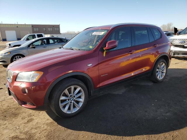 5UXWX9C50E0D33793 - 2014 BMW X3 XDRIVE28I RED photo 1