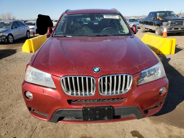 5UXWX9C50E0D33793 - 2014 BMW X3 XDRIVE28I RED photo 5