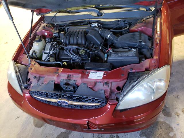 1FAFP55291A282721 - 2001 FORD TAURUS SES RED photo 11