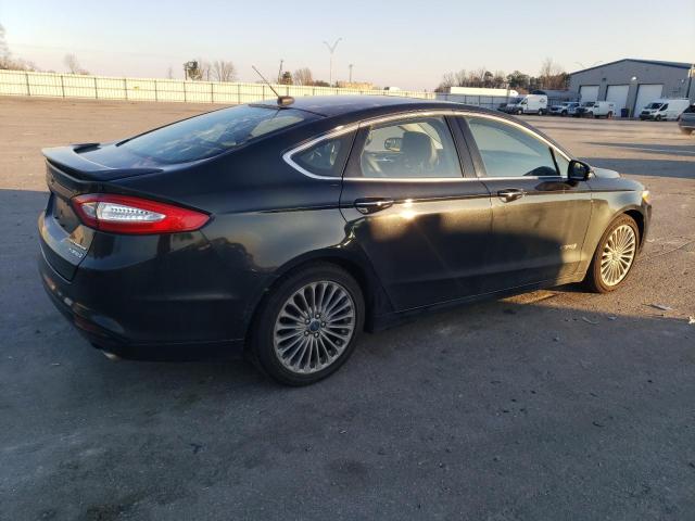 3FA6P0RU8DR295596 - 2013 FORD FUSION TITANIUM HEV BLACK photo 3