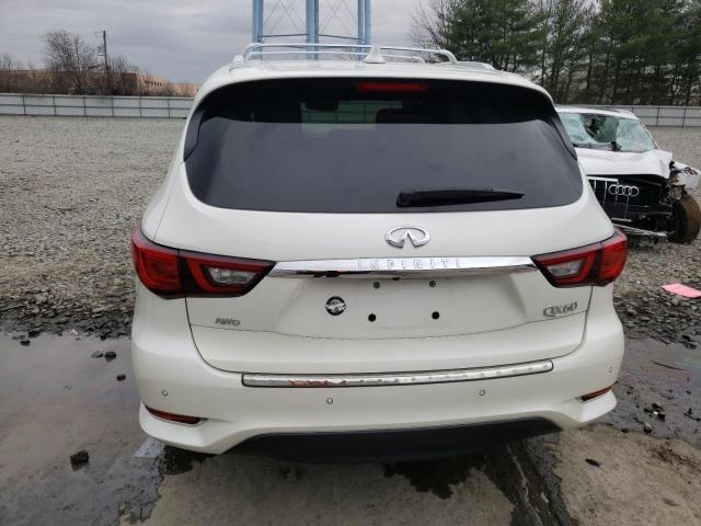 5N1DL0MM6LC525620 - 2020 INFINITI QX60 LUXE WHITE photo 6