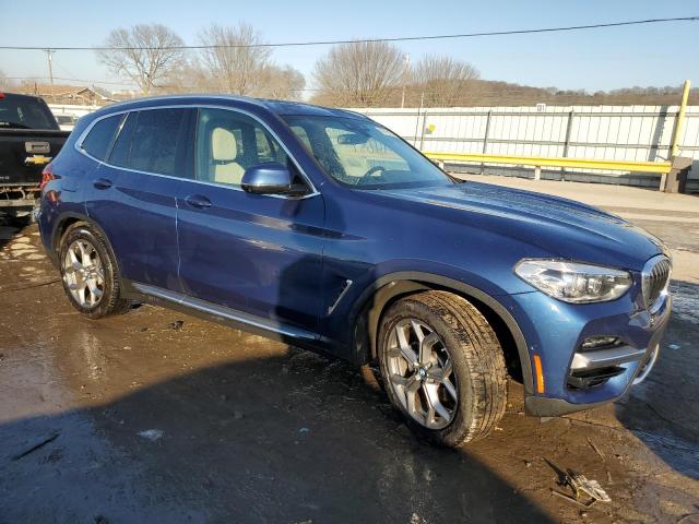 5UXTY5C04L9D25346 - 2020 BMW X3 XDRIVE30I BLUE photo 4