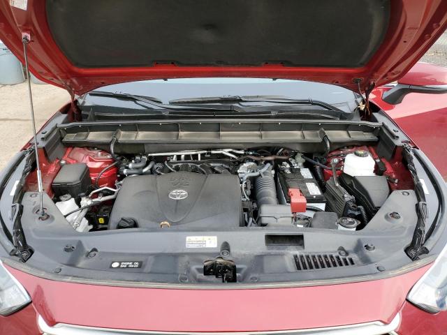 5TDHZRBH9NS577470 - 2022 TOYOTA HIGHLANDER XLE RED photo 11