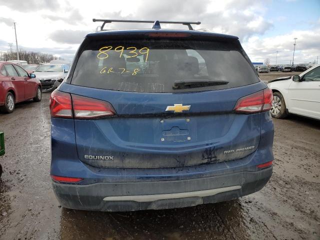 3GNAXXEV2NS198939 - 2022 CHEVROLET EQUINOX PREMIER BLUE photo 6