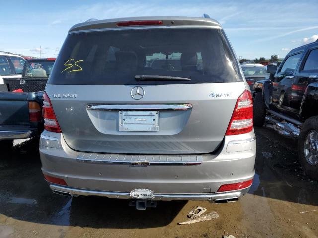 4JGBF8GE1BA702683 - 2011 MERCEDES-BENZ GL 550 4MATIC SILVER photo 6