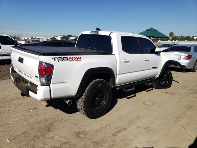 3TMCZ5AN1MM449071 - 2021 TOYOTA TACOMA DOUBLE CAB WHITE photo 3