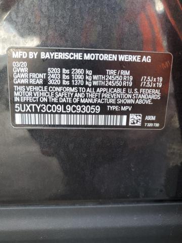 5UXTY3C09L9C93059 - 2020 BMW X3 SDRIVE30I Grau Foto 12