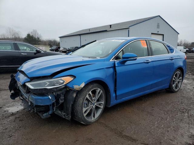 3FA6P0D94LR151528 - 2020 FORD FUSION TITANIUM BLUE photo 1