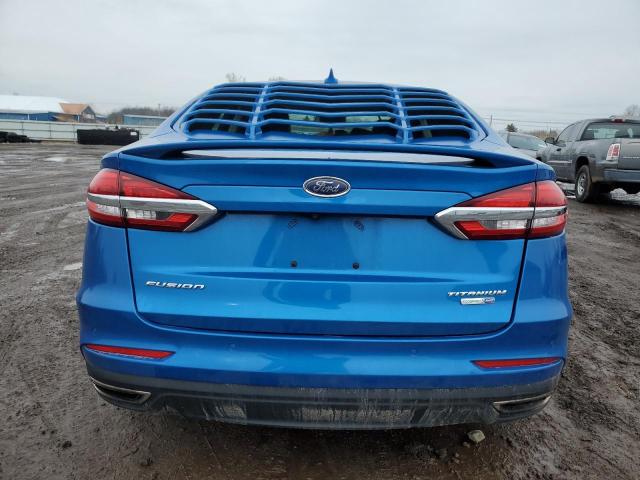 3FA6P0D94LR151528 - 2020 FORD FUSION TITANIUM BLUE photo 6