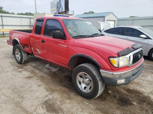 5TESN92N41Z751840 - 2001 TOYOTA TACOMA XTRACAB PRERUNNER წითელი ფოტო 1