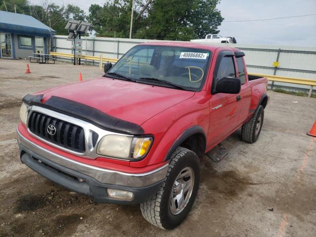 5TESN92N41Z751840 - 2001 TOYOTA TACOMA XTRACAB PRERUNNER წითელი ფოტო 2