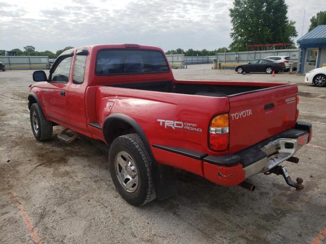 5TESN92N41Z751840 - 2001 TOYOTA TACOMA XTRACAB PRERUNNER წითელი ფოტო 3
