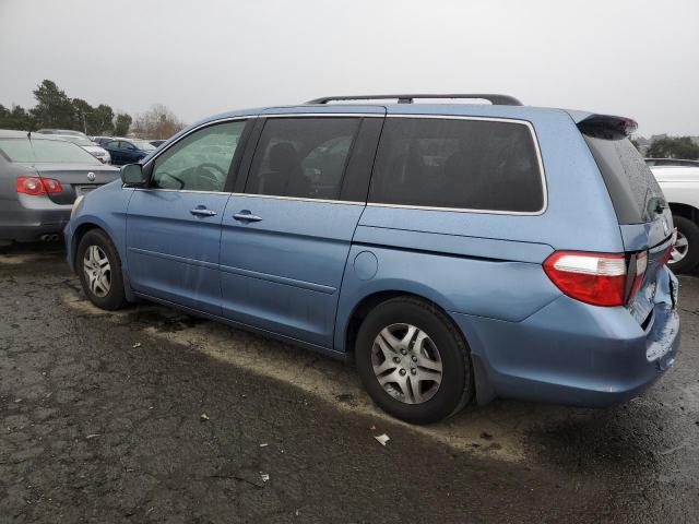 5FNRL38717B002014 - 2007 HONDA ODYSSEY EXL BLUE photo 2