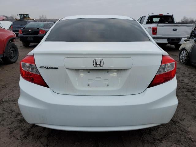 2HGFB2F4XCH109268 - 2012 HONDA CIVIC LX WHITE photo 6