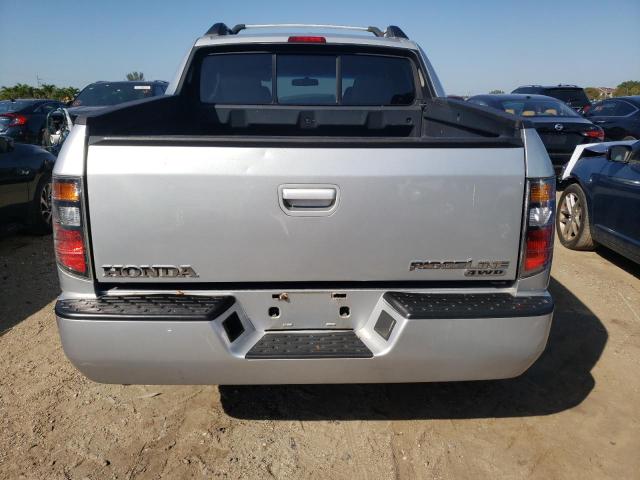 2HJYK165X7H551656 - 2007 HONDA RIDGELINE RTL SILVER photo 6