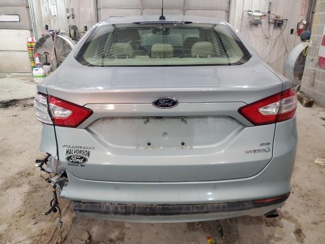 3FA6P0LU2DR177293 - 2013 FORD FUSION SE HYBRID BLUE photo 6