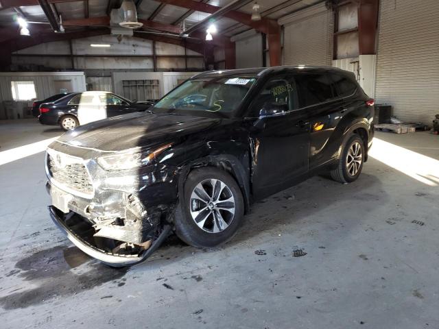 5TDGZRBH6NS225071 - 2022 TOYOTA HIGHLANDER XLE BLACK photo 1