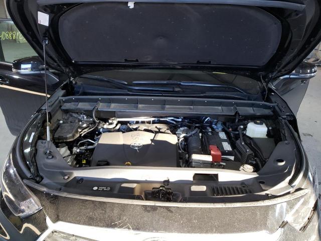 5TDGZRBH6NS225071 - 2022 TOYOTA HIGHLANDER XLE BLACK photo 12