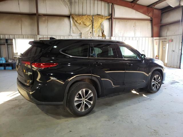 5TDGZRBH6NS225071 - 2022 TOYOTA HIGHLANDER XLE BLACK photo 3