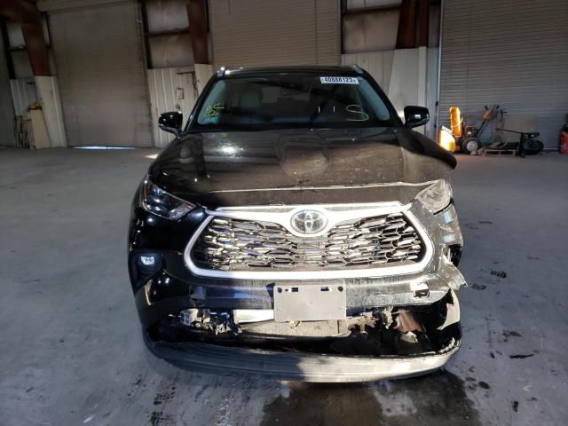 5TDGZRBH6NS225071 - 2022 TOYOTA HIGHLANDER XLE BLACK photo 5