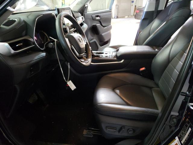 5TDGZRBH6NS225071 - 2022 TOYOTA HIGHLANDER XLE BLACK photo 7