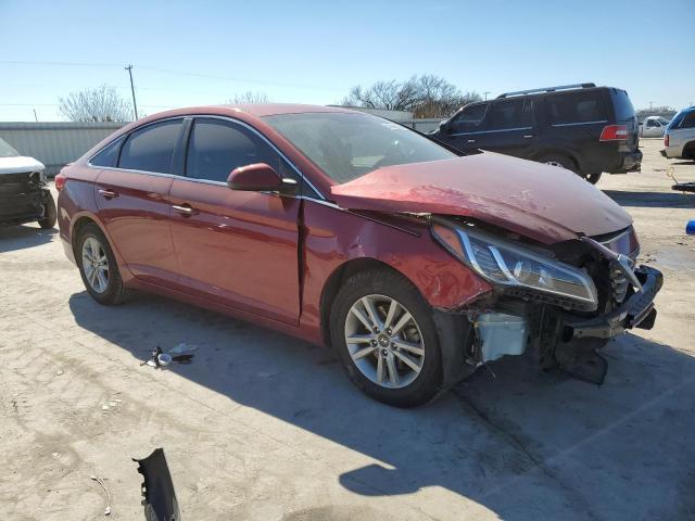 5NPE24AF8FH003749 - 2015 HYUNDAI SONATA SE BURGUNDY photo 4