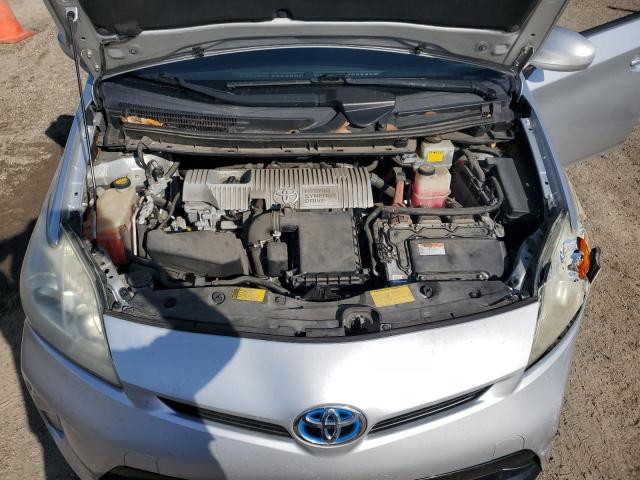 JTDKN3DU6D5546805 - 2013 TOYOTA PRIUS SILVER photo 11