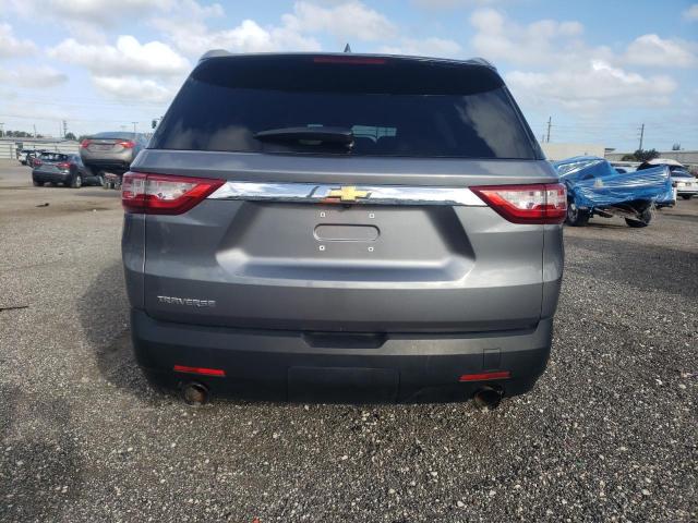 1GNERFKWXKJ279915 - 2019 CHEVROLET TRAVERSE LS GRAY photo 6