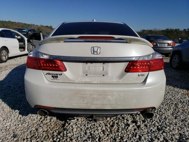 1HGCR3F8XDA010103 - 2013 HONDA ACCORD EXL WHITE photo 6