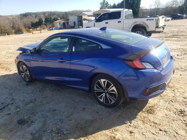 2HGFC3B77JH356103 - 2018 HONDA CIVIC EXL ლურჯი ფოტო 2