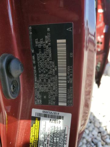 5TDZA23CX6S529564 - 2006 TOYOTA SIENNA CE BURGUNDY photo 12