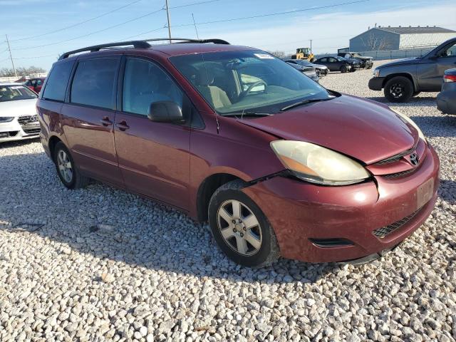 5TDZA23CX6S529564 - 2006 TOYOTA SIENNA CE BURGUNDY photo 4