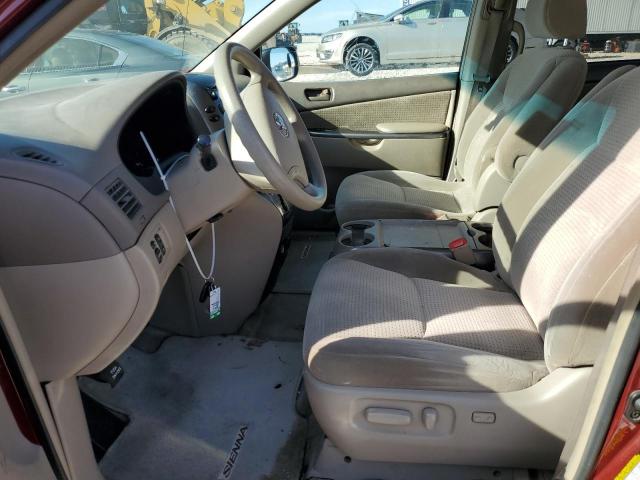 5TDZA23CX6S529564 - 2006 TOYOTA SIENNA CE BURGUNDY photo 7