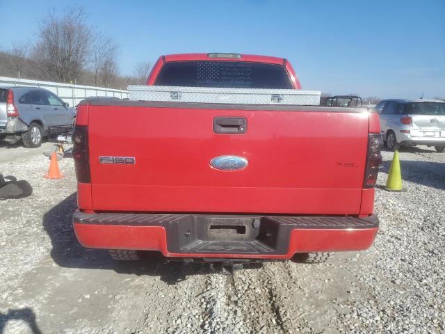 1FTRX14WX7FA47034 - 2007 FORD F150 RED photo 6