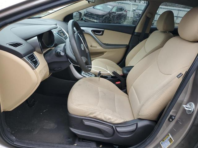 5NPDH4AE3CH091333 - 2012 HYUNDAI ELANTRA GLS TAN photo 7