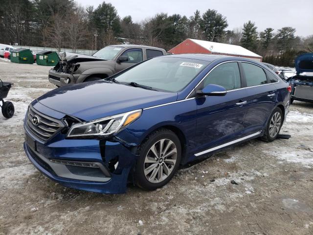 5NPE34AF0HH454822 - 2017 HYUNDAI SONATA SPORT BLUE photo 1