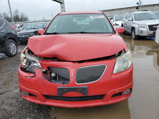 5Y2SL63805Z400468 - 2005 PONTIAC VIBE RED photo 5