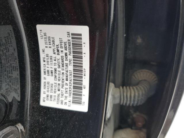 1HGCR3F83FA013637 - 2015 HONDA ACCORD EXL BLACK photo 12