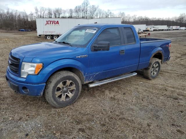 1FTFX1EF6DKD46170 - 2013 FORD F150 SUPER CAB BLUE photo 1