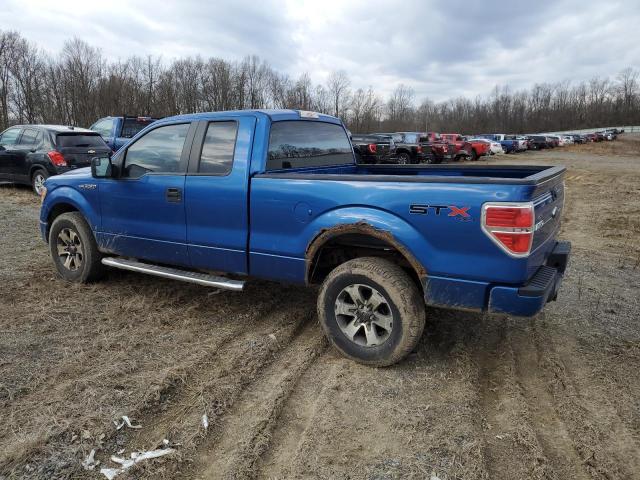 1FTFX1EF6DKD46170 - 2013 FORD F150 SUPER CAB BLUE photo 2