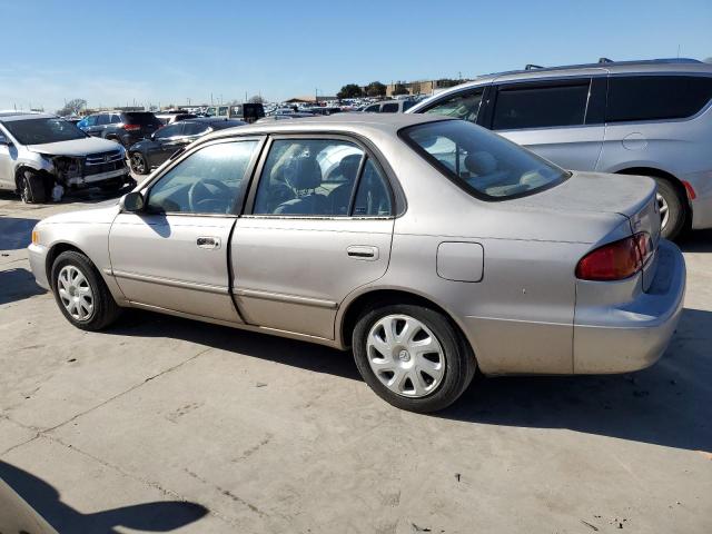 1NXBR12E21Z493196 - 2001 TOYOTA COROLLA CE BEIGE photo 2