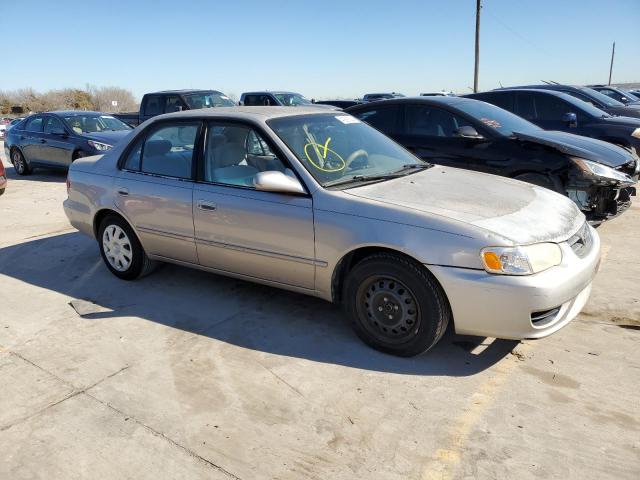 1NXBR12E21Z493196 - 2001 TOYOTA COROLLA CE BEIGE photo 4