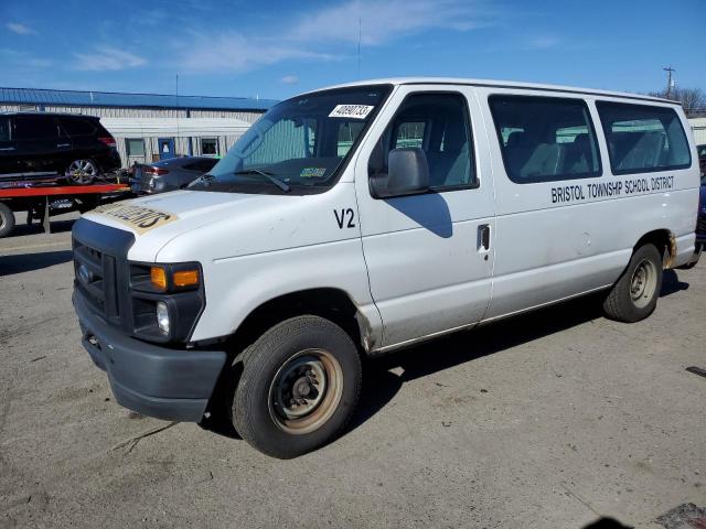 1FMNE1BLXADA43741 - 2010 FORD ECONOLINE E150 WAGON WHITE photo 1