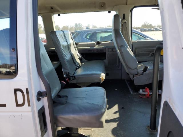 1FMNE1BLXADA43741 - 2010 FORD ECONOLINE E150 WAGON WHITE photo 11