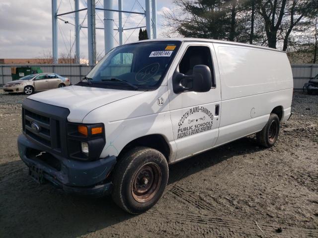 1FTNE1EW2DDA19206 - 2013 FORD ECONOLINE E150 VAN WHITE photo 1